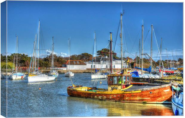 hdr titchfield haven Canvas Print by nick wastie