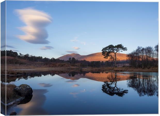 Sunrise at Loch Tulla Canvas Print by Tommy Dickson