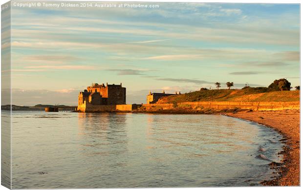 Majestic Sunset at Blackness Castle Canvas Print by Tommy Dickson