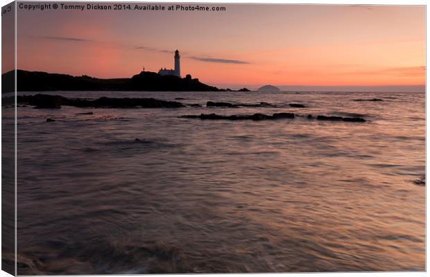 Captivating Turnberry Sunset Canvas Print by Tommy Dickson