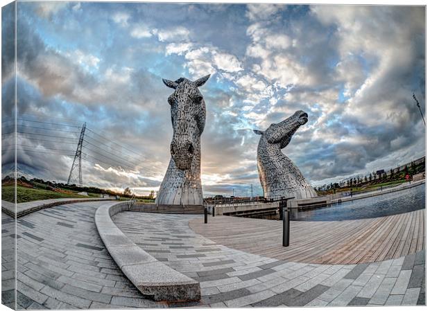  The Kelpies, Falkirk Canvas Print by Tommy Dickson