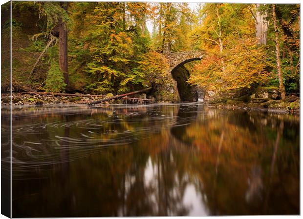 Serenity in Autumn Canvas Print by Tommy Dickson