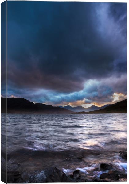 Moody Drama on Loch Arklet Canvas Print by Tommy Dickson
