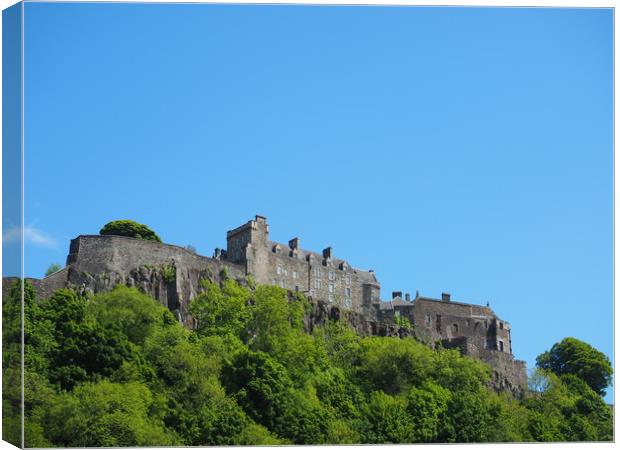Stirling Castle from below.                        Canvas Print by Tommy Dickson