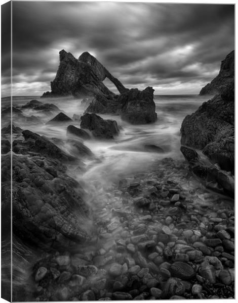 Bow Fiddle Rock, Portknockie.  Canvas Print by Tommy Dickson