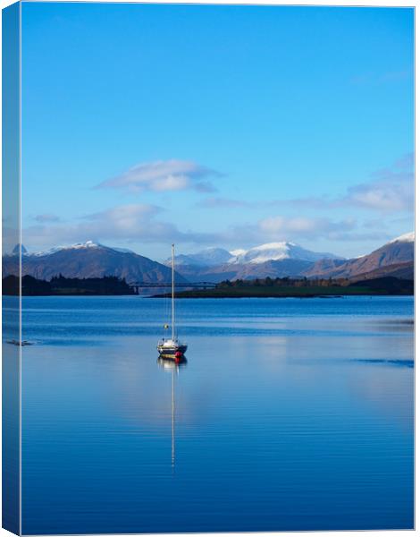 Serenity at Loch Leven Canvas Print by Tommy Dickson