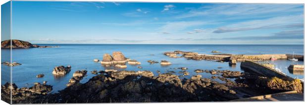 Breathtaking Scottish Seaside Panorama Canvas Print by Tommy Dickson