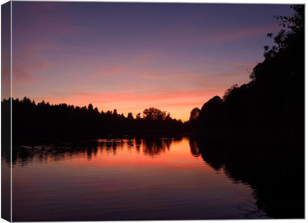 Callendar Park Sunset. Canvas Print by Tommy Dickson