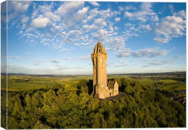 Wallace Monument. Canvas Print by Tommy Dickson