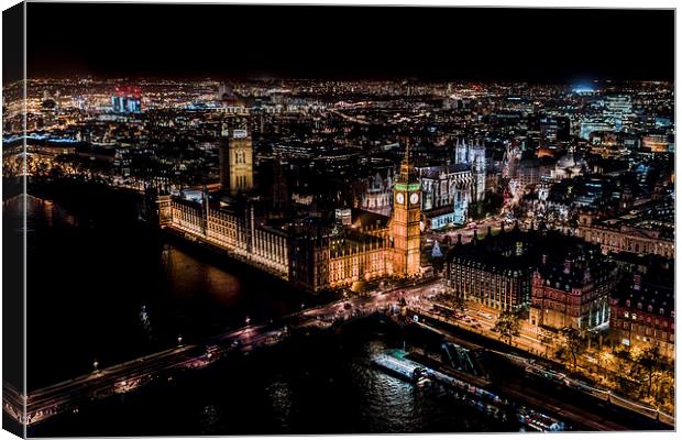 Londons lights Canvas Print by Rhys Parker