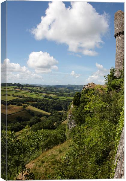 View from Carreg Cennen Castle Canvas Print by Paul Nicholas