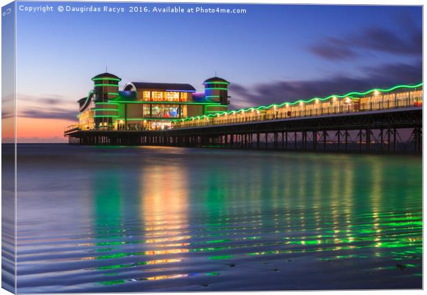 The Grand Pier, Weston-Super-Mare Canvas Print by Daugirdas Racys