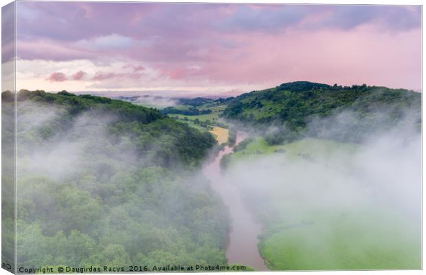 Sunset at Symmonds Yat, UK Canvas Print by Daugirdas Racys