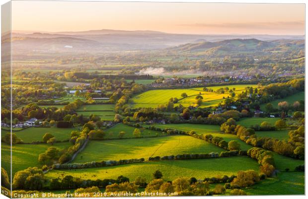 The rolling Herefordshire hills Canvas Print by Daugirdas Racys
