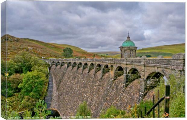 Elan Valley  Canvas Print by Roz Greening