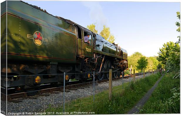 70013 Oliver Cromwell at Matlock Canvas Print by Robin Dengate