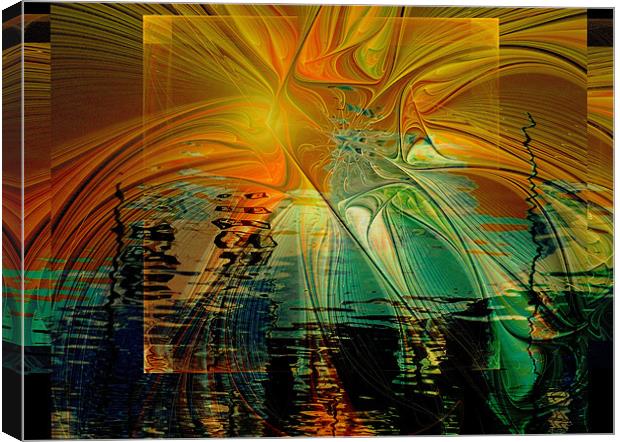 Reflections of a Sunset Canvas Print by Amanda Moore
