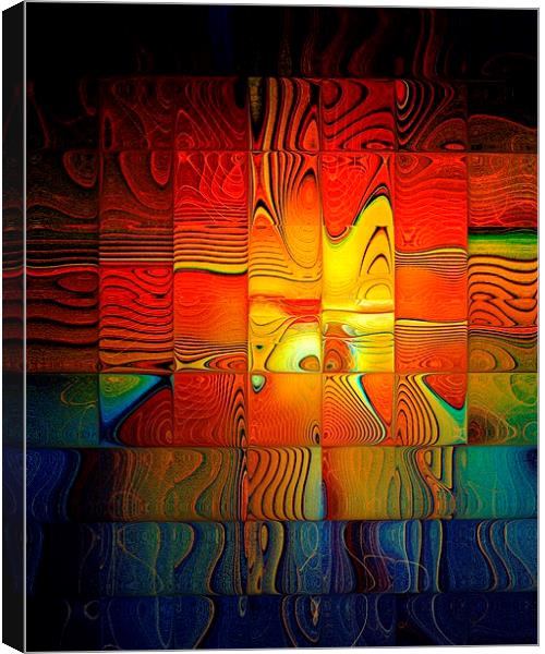  Tiled Sunshine Canvas Print by Amanda Moore