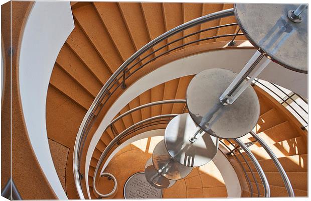 Spiral Staircase Canvas Print by John B Walker LRPS