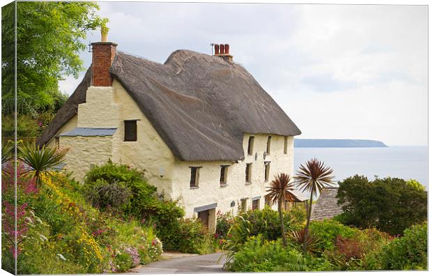 Cornish Cottage at The Lizard Canvas Print by John B Walker LRPS