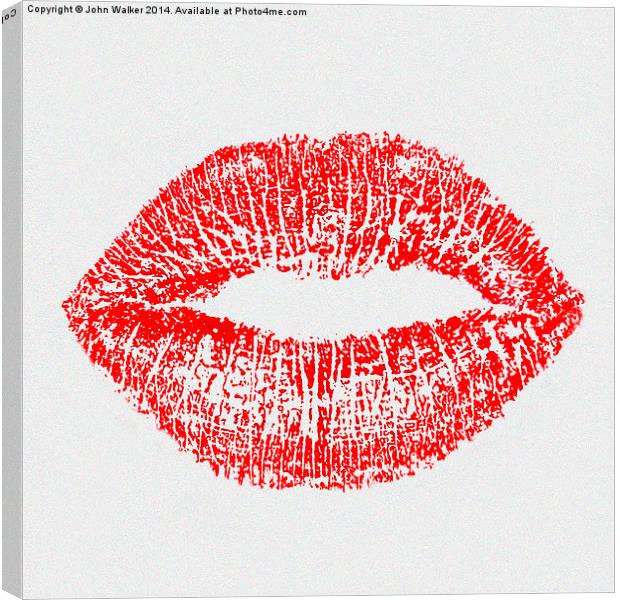 Red Lips Canvas Print by John B Walker LRPS