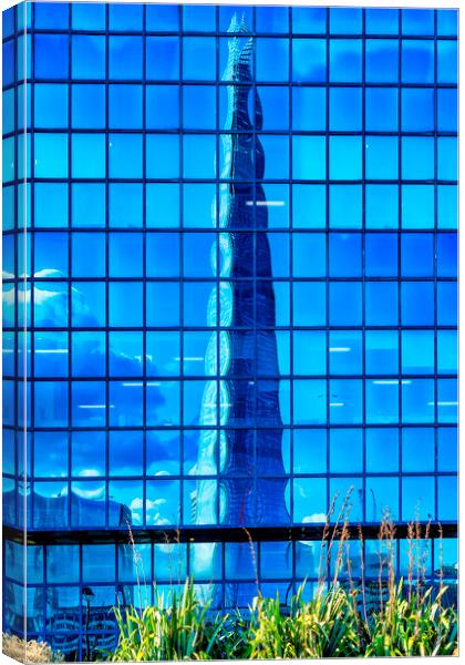 A Reflection of The Shard Canvas Print by John B Walker LRPS