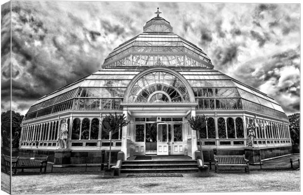 The Palm House Sefton Park Liverpool England Canvas Print by John B Walker LRPS