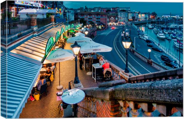 Ramsgate Night Life Canvas Print by John B Walker LRPS