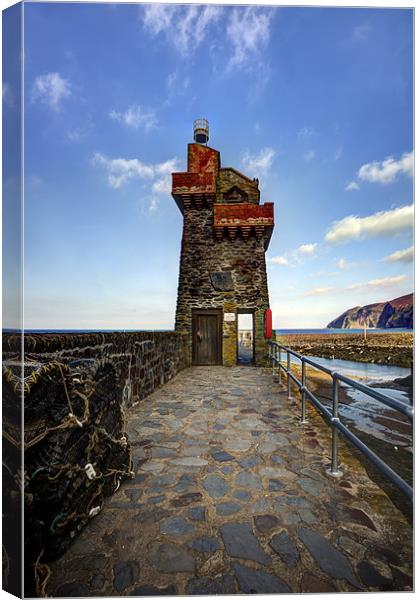 Lynmouth, Rhenish Tower Canvas Print by Mike Gorton