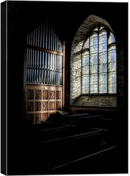 And The Light Shineth In Canvas Print by Mike Gorton