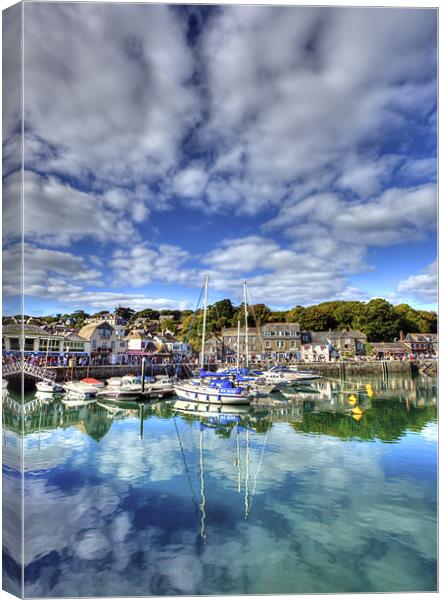 Padstow Harbour Canvas Print by Mike Gorton