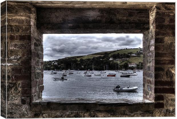 Hole in The Wall With A View Canvas Print by Mike Gorton
