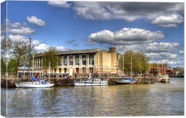 Bristol Docks and Harbour Canvas Print by Mike Gorton