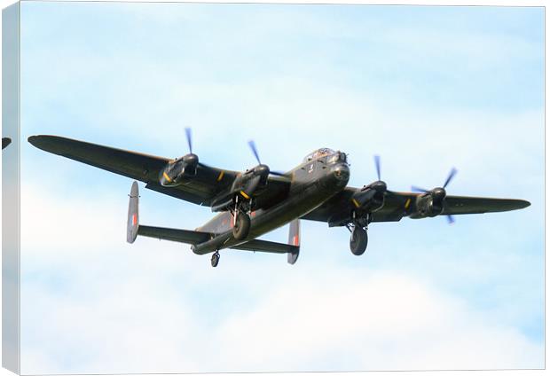 The Mighty Lancaster Bomber Canvas Print by Mike Gorton