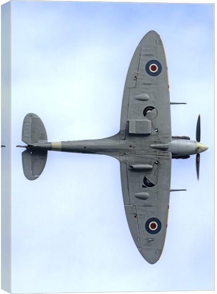 Supermarine Spitfire Undercarriage Canvas Print by Mike Gorton