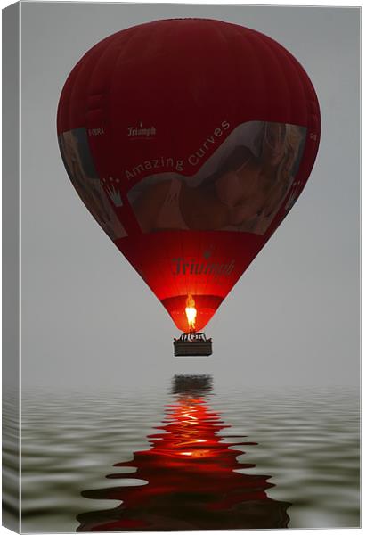 Red Balloon reflection Canvas Print by Mike Gorton