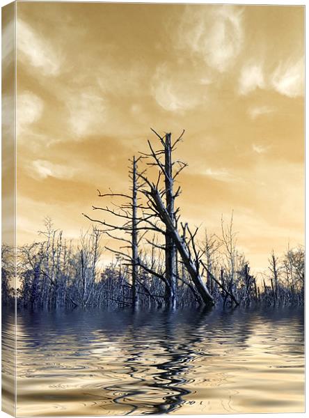 Death of The Trees Canvas Print by Mike Gorton