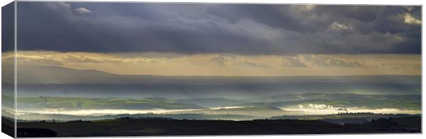 There Be Mist In Them Valleys There Be Canvas Print by Mike Gorton