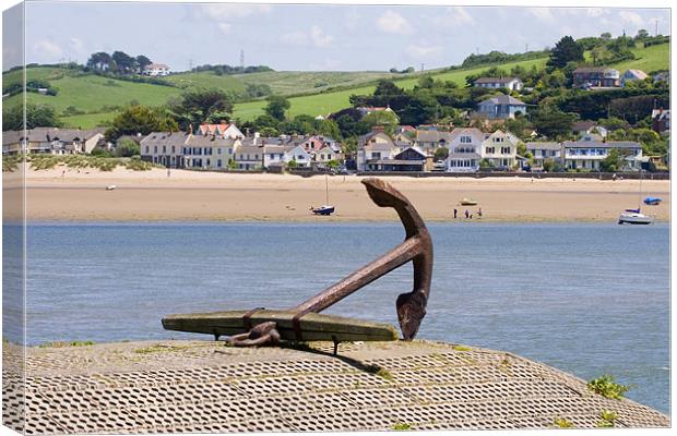 Appledore Anchor Canvas Print by Mike Gorton