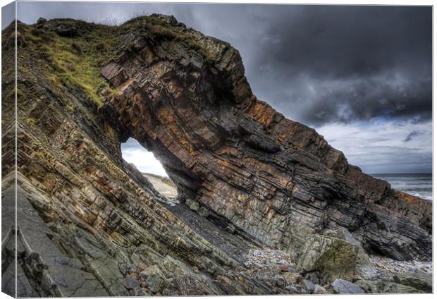 Hole in the Rock Canvas Print by Mike Gorton