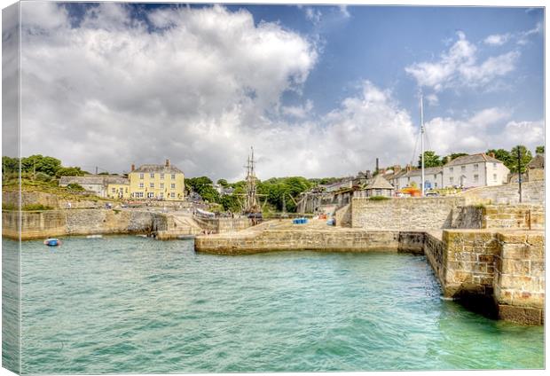 Charlestown St Austell Cornwall Canvas Print by Mike Gorton
