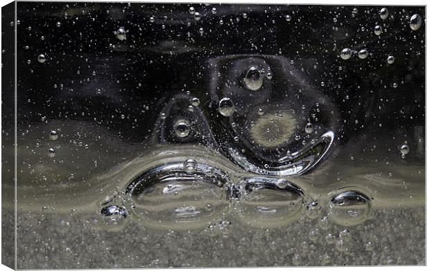 Liquid Bubbles Macro Canvas Print by Mike Gorton