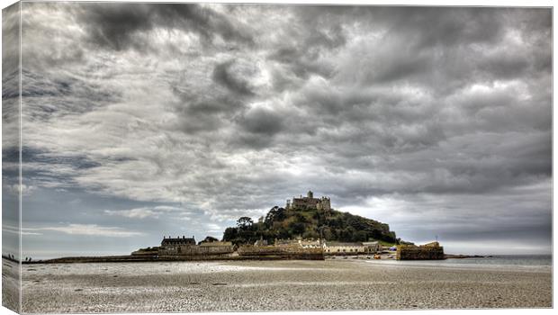 St Michael's Mount Cornwall (Pano) Canvas Print by Mike Gorton