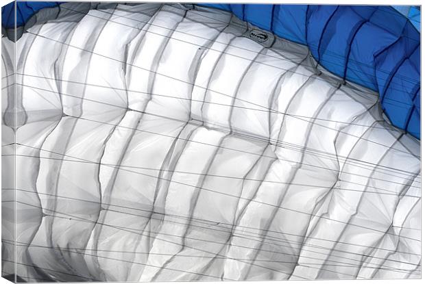 Paraglider Canopy Canvas Print by Mike Gorton