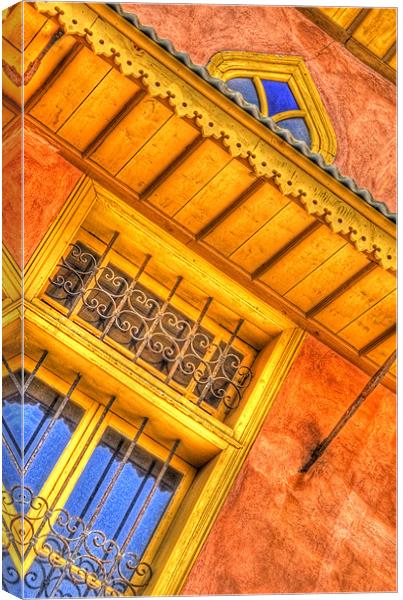 Windows in the Old Town Rhodes Canvas Print by Mike Gorton