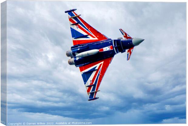 Black Jack - RAF Typhoon Fighter Canvas Print by Darren Wilkes