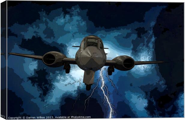 Gloster Meteor F8 Prone Position Canvas Print by Darren Wilkes