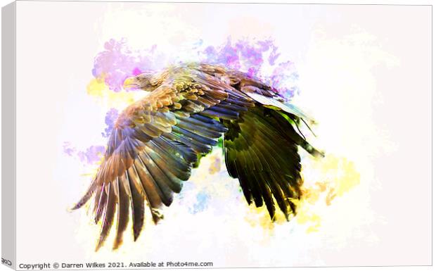 White Tailed Eagle Art Canvas Print by Darren Wilkes