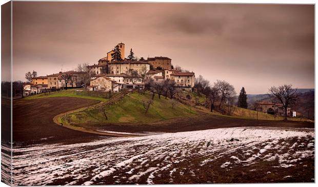 Landscape of Montecorone, Italy Canvas Print by Guido Parmiggiani