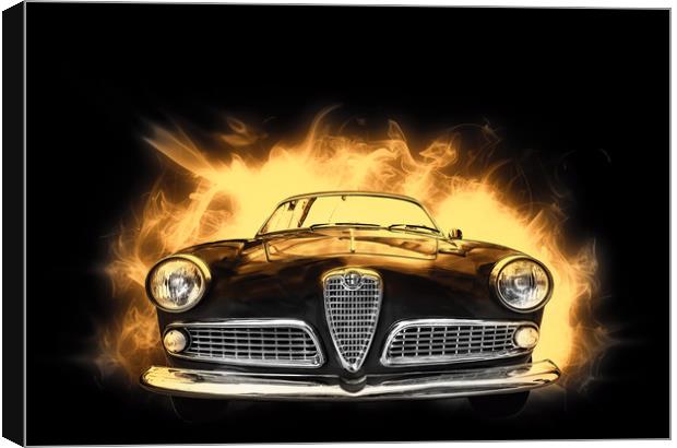 Alfa Romeo Giulietta sprint coupè Canvas Print by Guido Parmiggiani